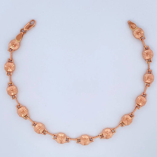 Pulso Rustico Tornillo 8gr / 21.5cm / 6mm Oro Rosa 18K %