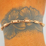 Pulso Rustico Barril 3.7gr / 21.3cm / 3.4mm Oro Rosa 18K %