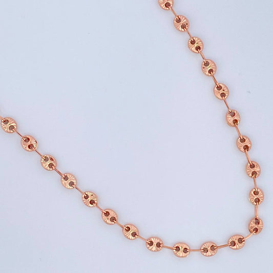 Cadena GC 8.35gr / 51cm / 4.1mm Oro Rosa 18K %
