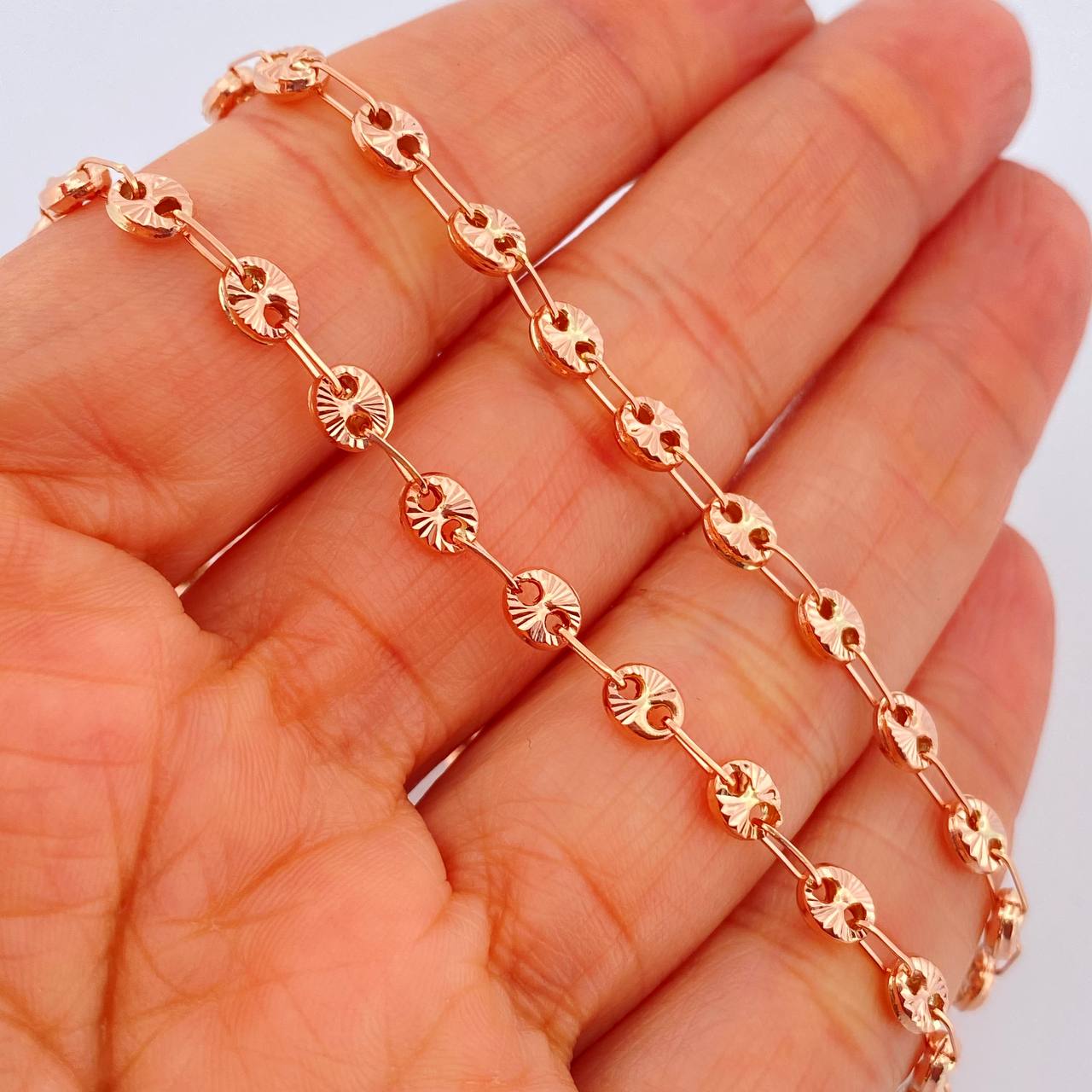 Cadena GC 8.35gr / 51cm / 4.1mm Oro Rosa 18K %