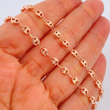 Cadena GC 8.35gr / 51cm / 4.1mm Oro Rosa 18K %