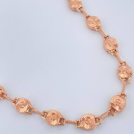 Cadena Rustica Tornillo 16.4gr / 62cm / 6.6mm Oro Rosa 18K %
