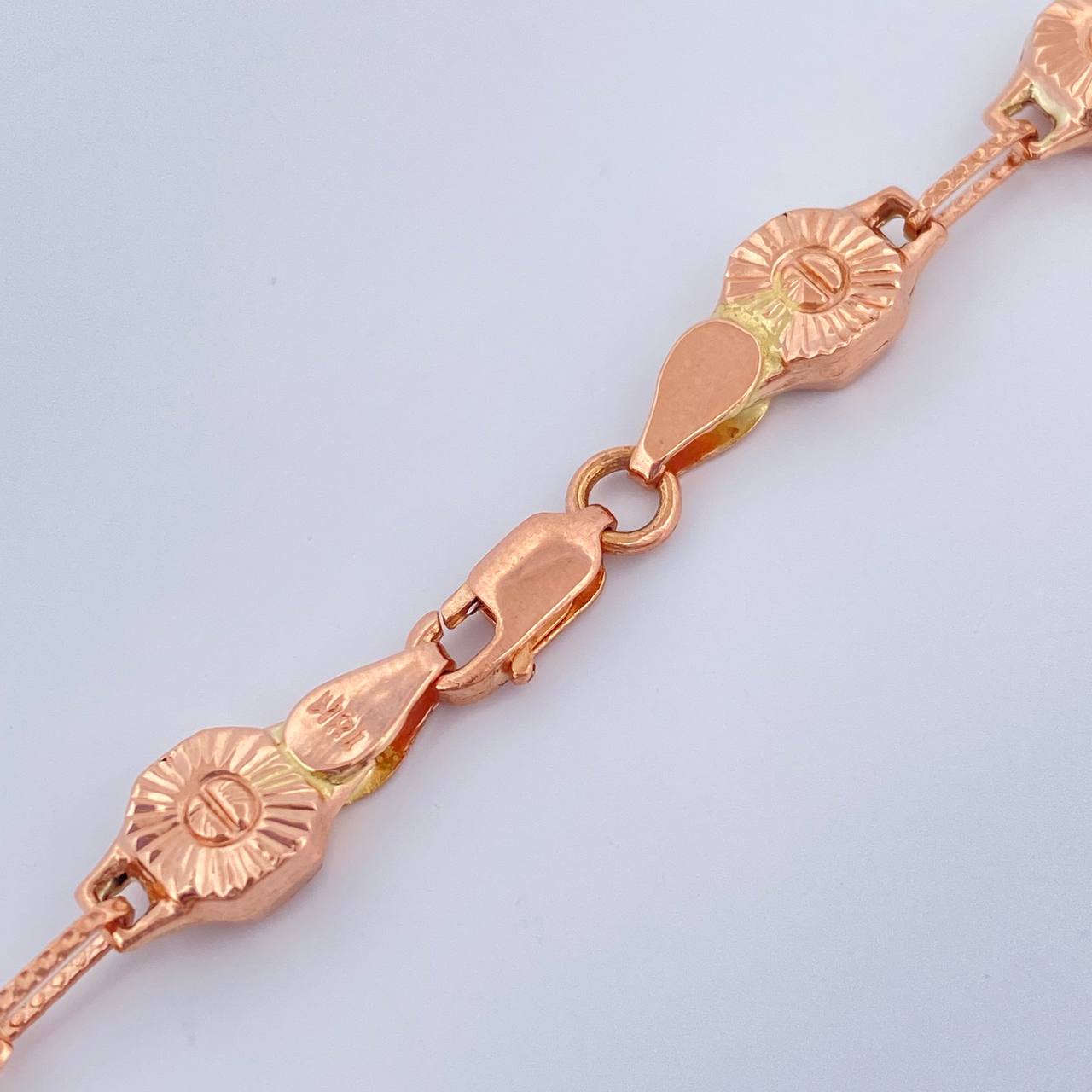 Cadena Rustica Tornillo 16.4gr / 62cm / 6.6mm Oro Rosa 18K %