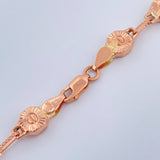 Cadena Rustica Tornillo 16.4gr / 62cm / 6.6mm Oro Rosa 18K %