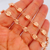 Cadena Rustica Tornillo 16.4gr / 62cm / 6.6mm Oro Rosa 18K %