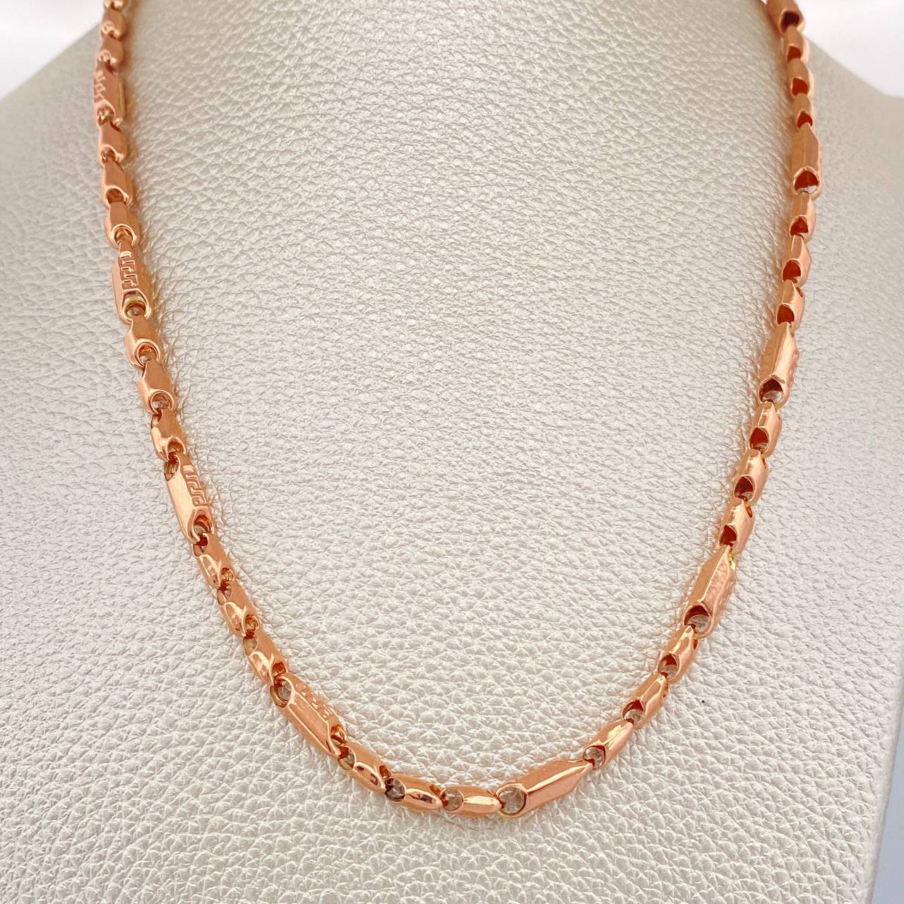 Cadena Rustica Tribal 15.95gr / 62cm / 4.2mm Oro Rosa 18K %