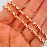 Cadena Rustica Tribal 15.95gr / 62cm / 4.2mm Oro Rosa 18K %