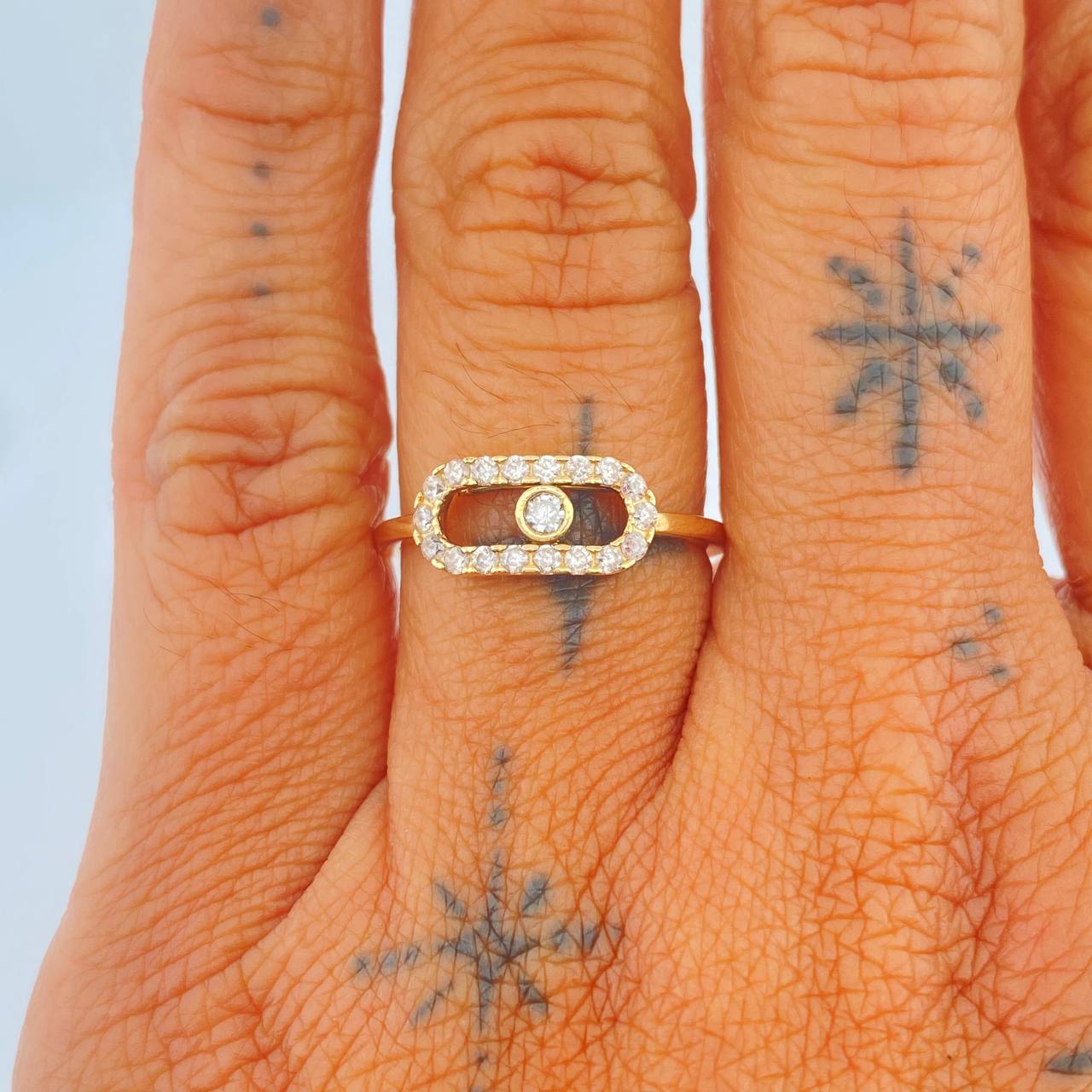 Anillo MSK 2.75gr / T7 1/2 / Oro Amarillo 18K %