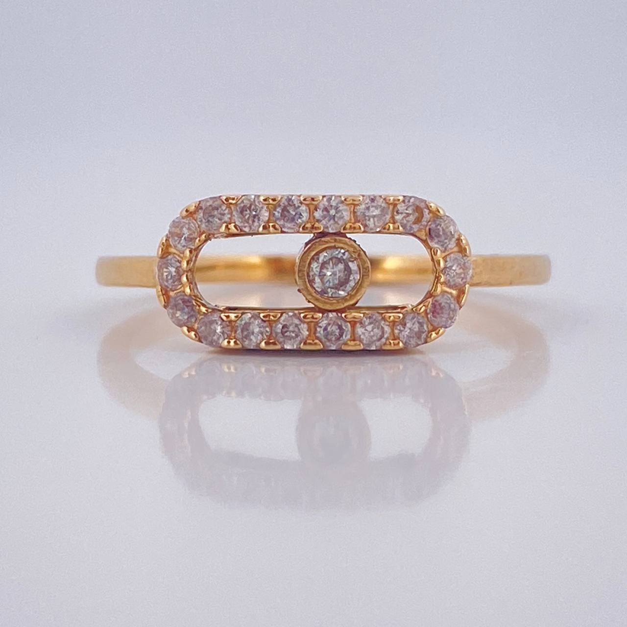 Anillo MSK 2.75gr / T7 1/2 / Oro Amarillo 18K %