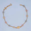 Pulso Tipo Denario Virgen Milagrosa 2.7gr / 18.8cm / 4mm Tres Oros 18K %
