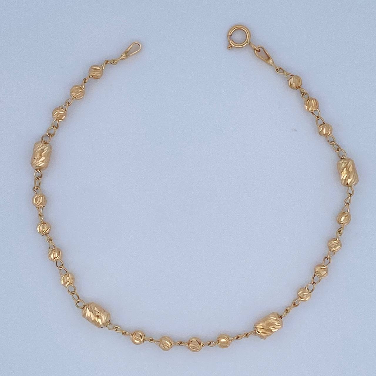 Pulso Tipo Militar 2.8gr / 18.7cm / 3mm Oro Amarillo 18K %