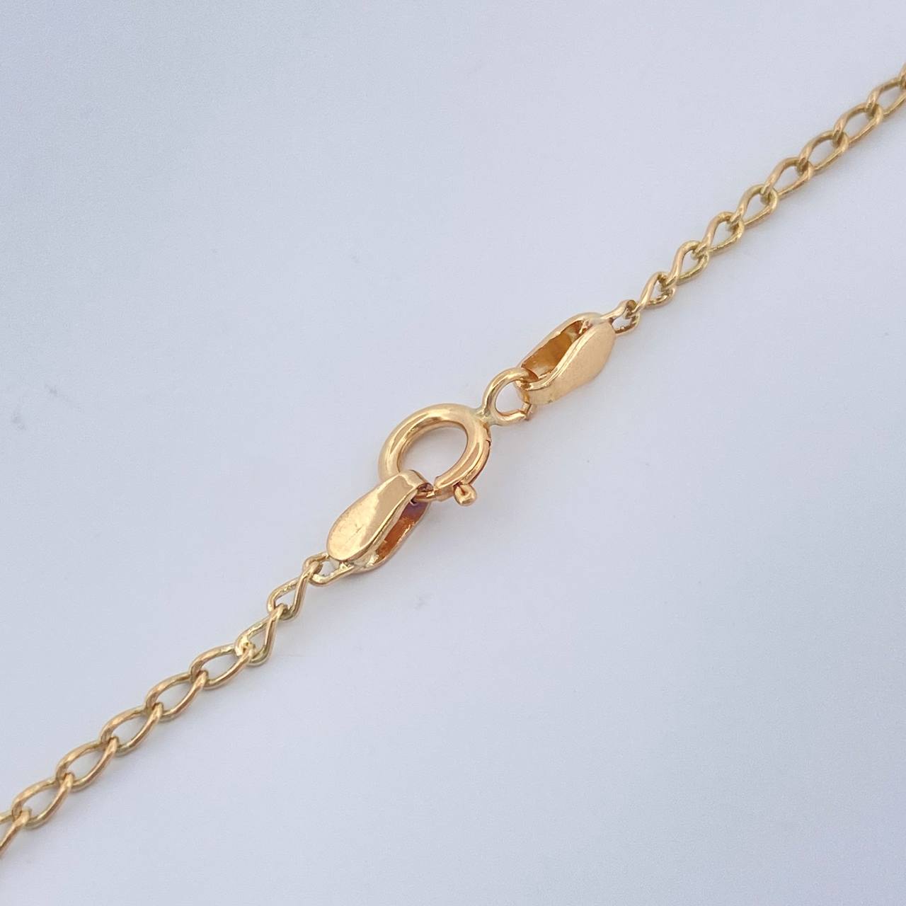 Cadena Espiga Trebol 3.95gr / 46cm / 1.4mm Oro Amarillo 18K %