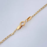 Cadena Espiga Trebol 3.95gr / 46cm / 1.4mm Oro Amarillo 18K %