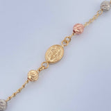 Pulso Tipo Denario Virgen Milagrosa 2.7gr / 18.8cm / 4mm Tres Oros 18K %