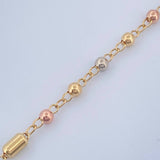 Pulso Tipo Militar 2.5gr / 18.5cm / 3mm Tres Oros 18K %