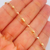 Pulso Tipo Militar 2.5gr / 18.5cm / 3mm Tres Oros 18K %