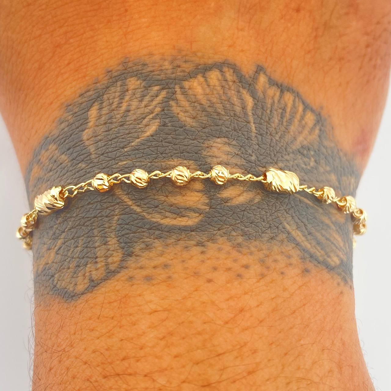 Pulso Tipo Militar 2.8gr / 18.7cm / 3mm Oro Amarillo 18K %