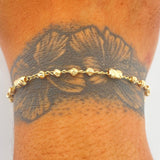 Pulso Tipo Militar 2.8gr / 18.7cm / 3mm Oro Amarillo 18K %