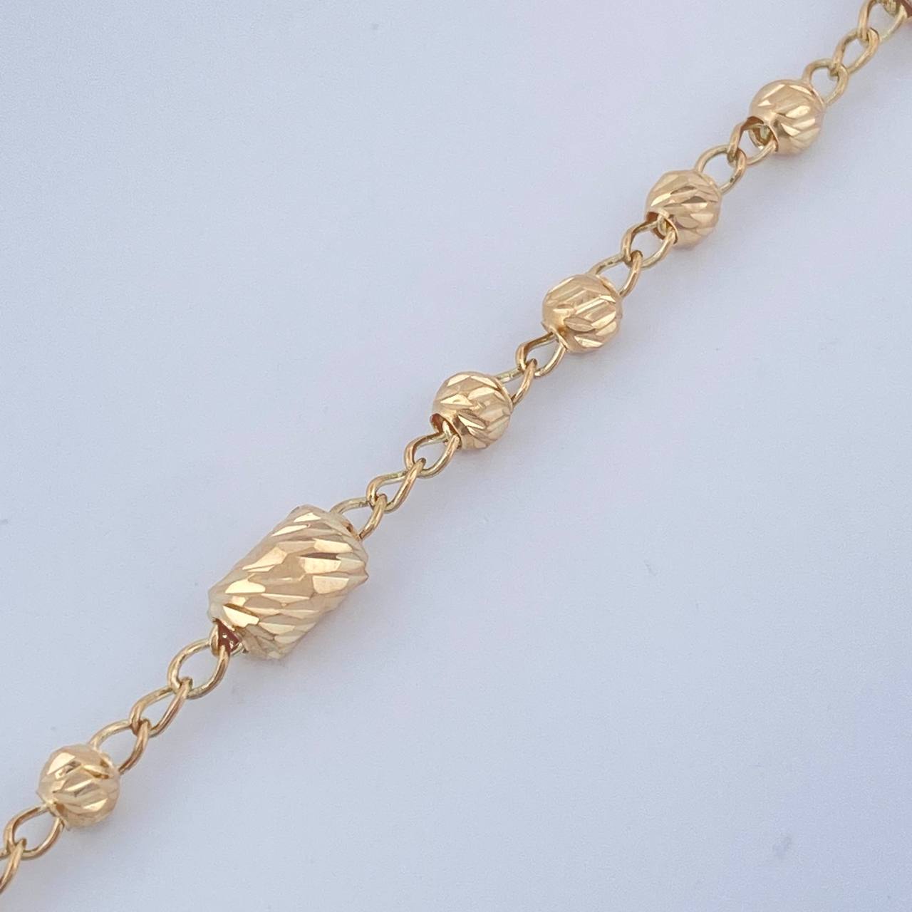 Pulso Tipo Militar 2.8gr / 18.7cm / 3mm Oro Amarillo 18K %