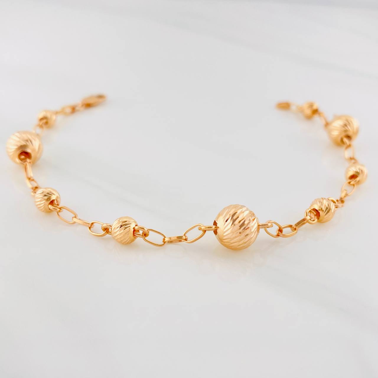 Pulso Tipo Militar 4.2g / 20cm / 8mm Oro Rosa 18K