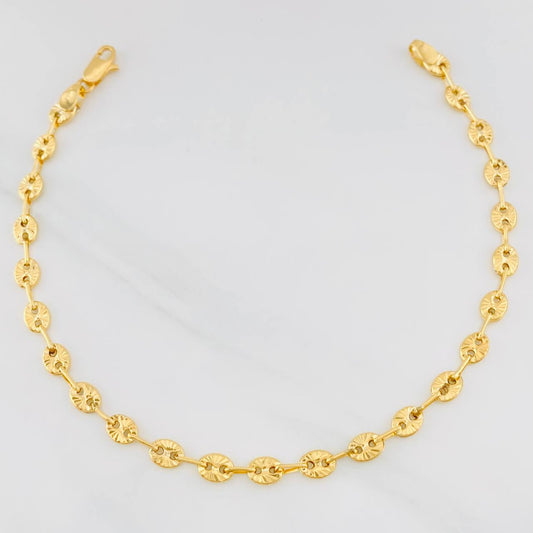 Pulso GC Diamantado 3g / 19.4cm / 4mm Oro Amarillo 18K