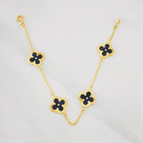 Pulso Aro Seguido Trebol 4.05g / 19cm / 1.19mm Oro Amarillo 18K