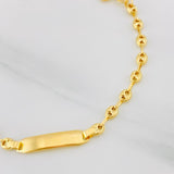 Pulso Bebé GC Placa Octagonal 2g / 14.05cm / 3.54mm Oro Amarillo 18K