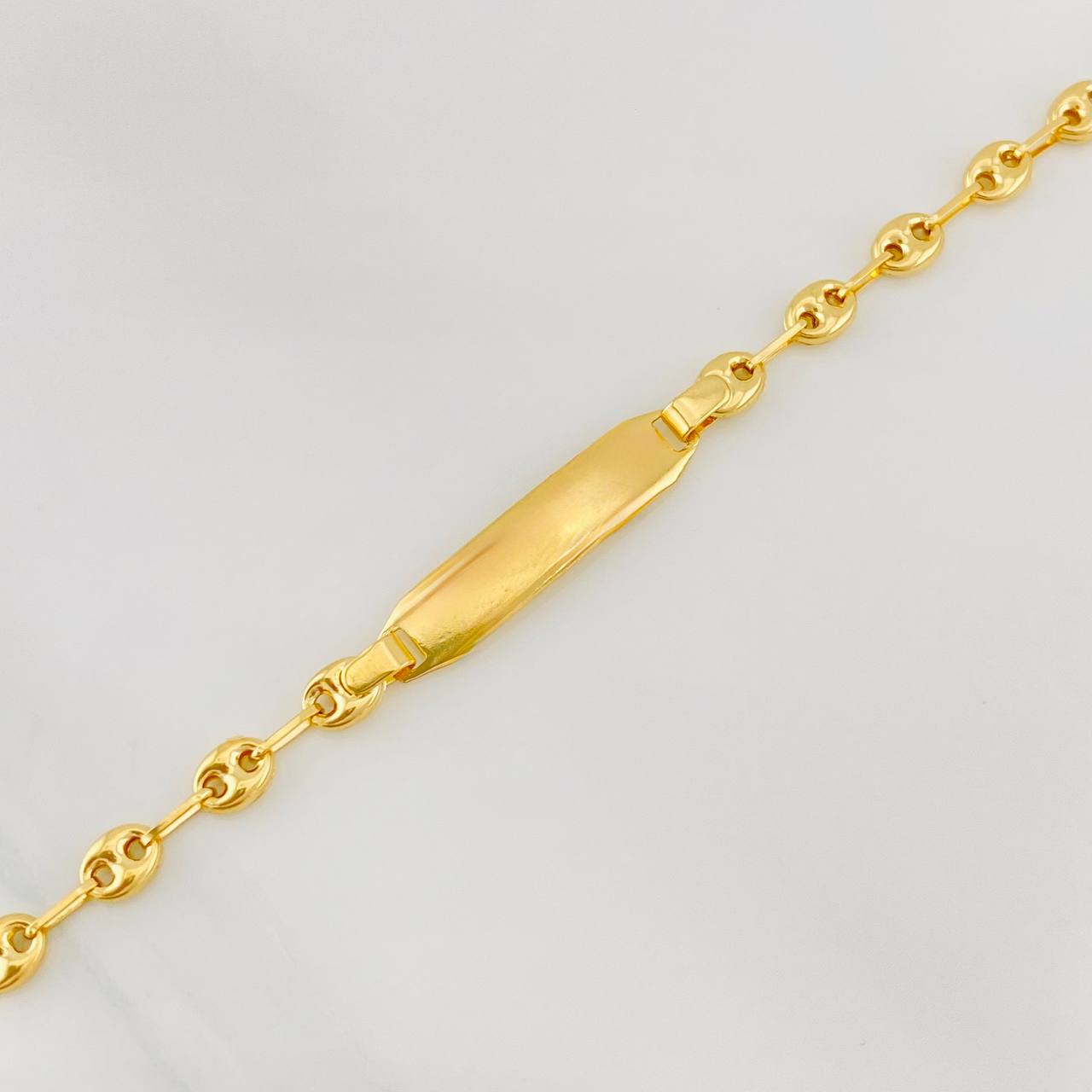 Pulso Bebé GC Placa Octagonal 2g / 14.05cm / 3.54mm Oro Amarillo 18K