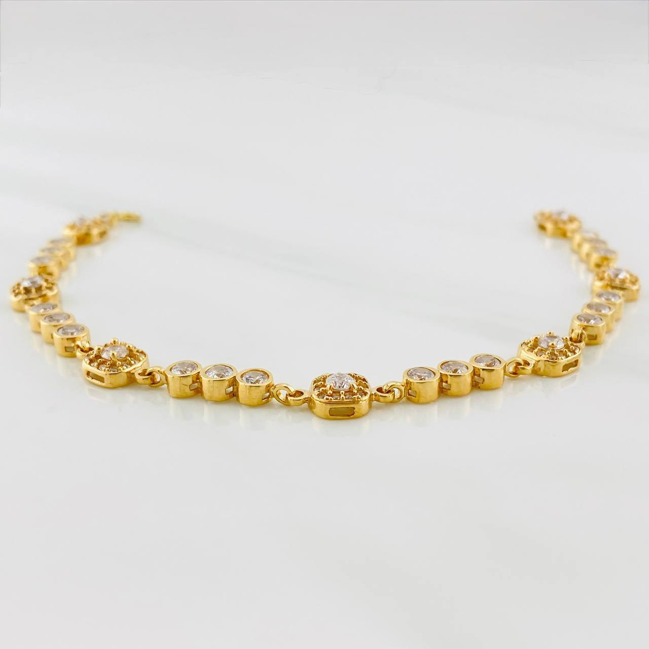 Pulso Halo Tennis 9g / 17.8cm / 4.26mm Oro Amarillo 18K