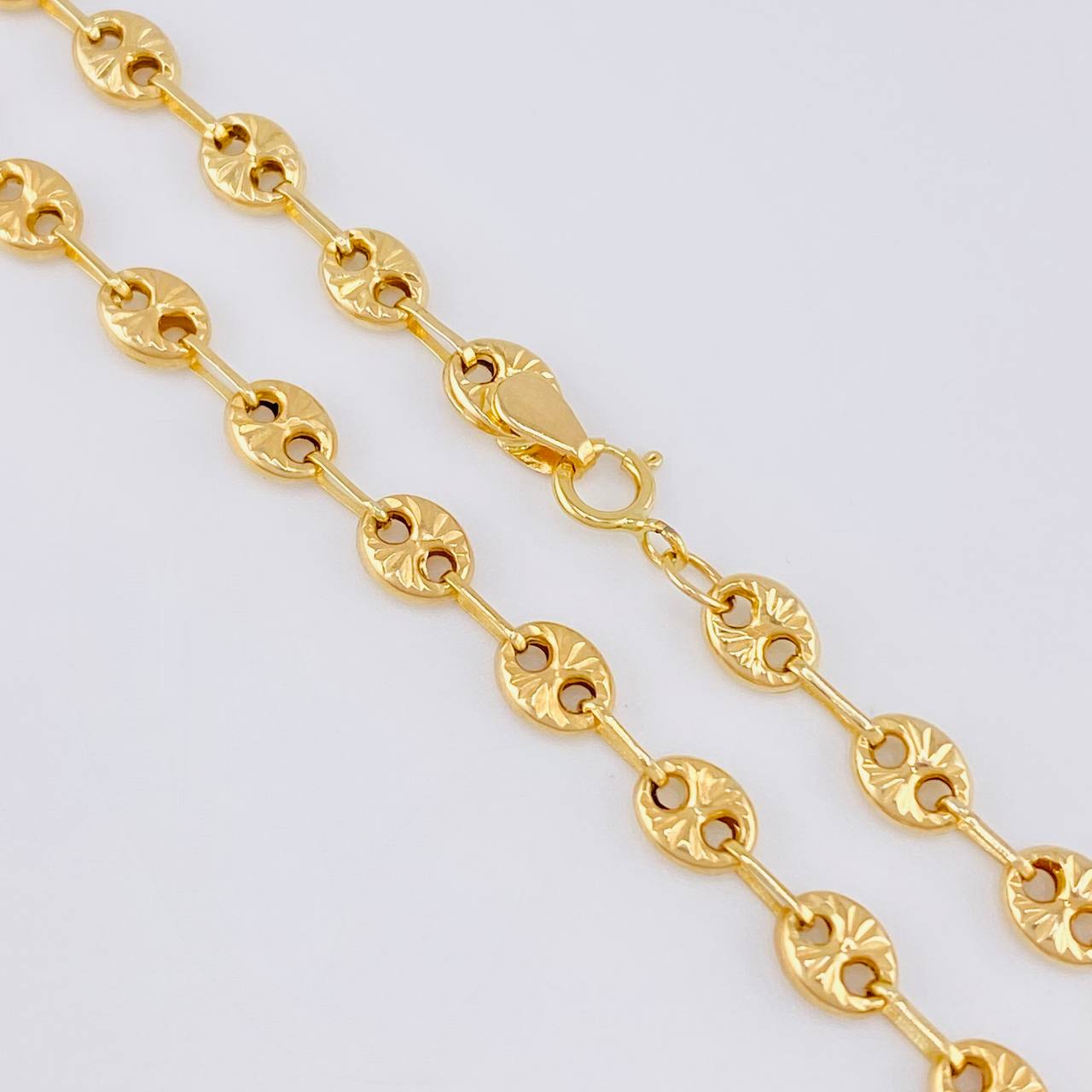 Cadena GC Diamantada 6.45g / 50cm / 4.1mm Oro Amarillo 18K