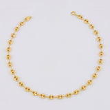Tobillera GC Diamantada 3.2g / 24.8cm / 4.1mm Oro Amarillo 18K