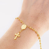 Pulso GC Denario Virgen Milagrosa 2.4g / 17.8cm / 3.3mm Oro Amarillo 18K