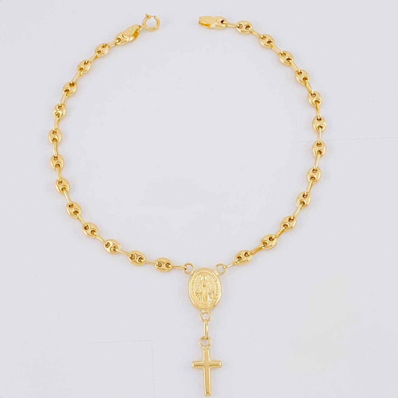 Pulso GC Denario Virgen Milagrosa 2.35g / 17.7cm / 3.3mm Oro Amarillo 18K