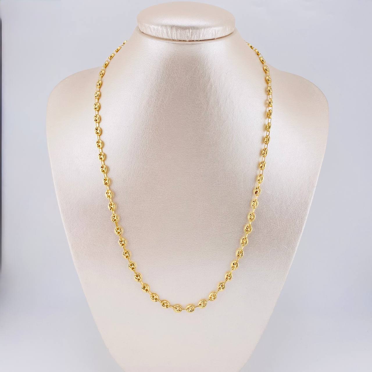 Cadena GC Diamantada 8.45g / 50cm / 4.8mm Oro Amarillo 18K