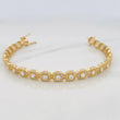 Pulso Tennis Halo 12.95g / 18cm / 6.25mm Oro Amarillo 18K