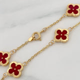 Pulso Aro Seguido Trebol 3.6g / 19cm / 1.45mm Oro Amarillo 18K