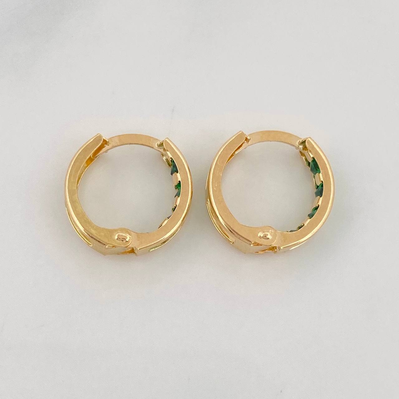Candongas Carril 1.6g / 1cm Oro Amarillo 18K