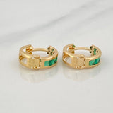 Candongas Carril 1.6g / 1cm Oro Amarillo 18K