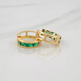 Candongas Carril 1.6g / 1cm Oro Amarillo 18K