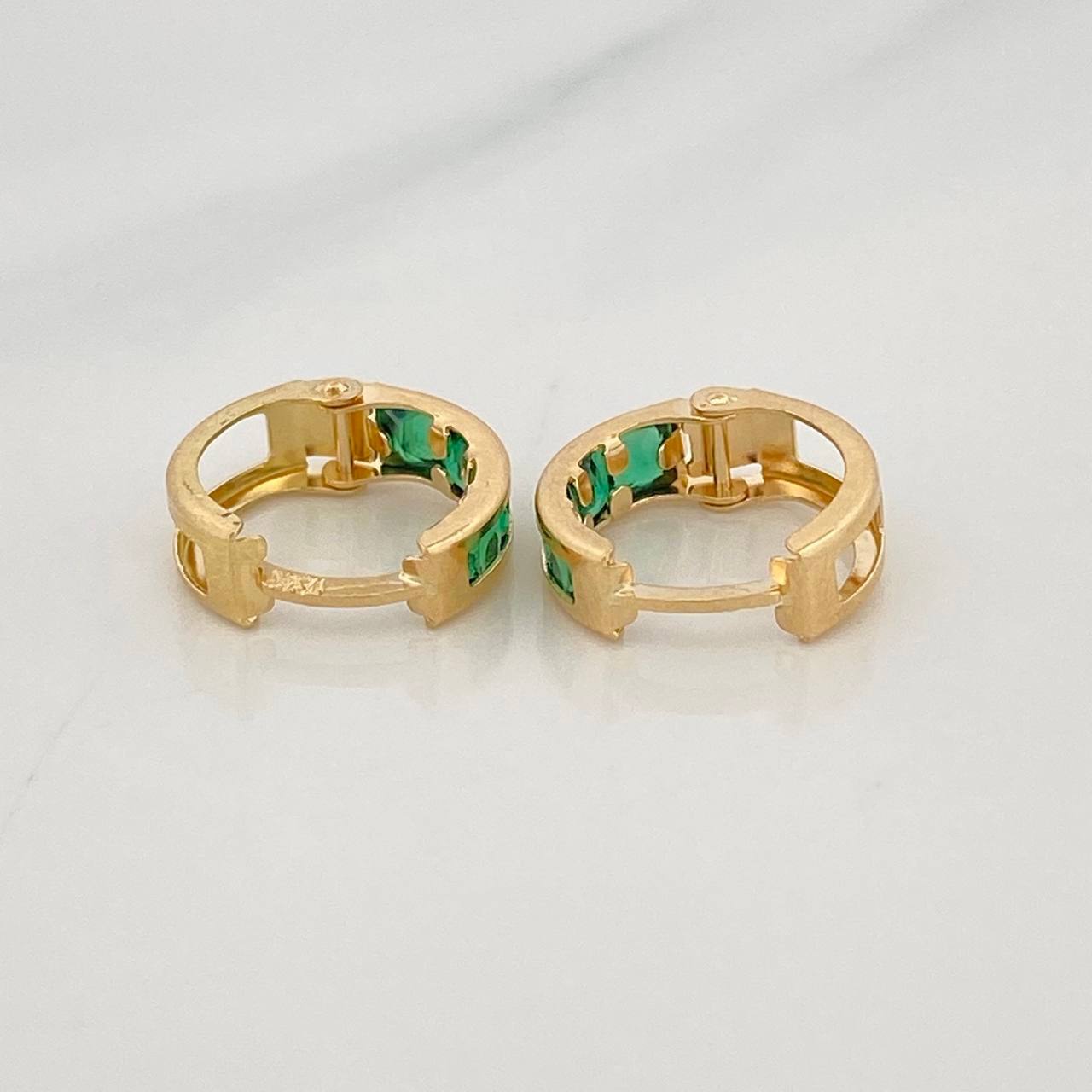 Candongas Carril 1.6g / 1cm Oro Amarillo 18K