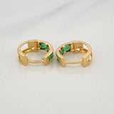 Candongas Carril 1.6g / 1cm Oro Amarillo 18K