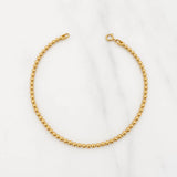 Pulso Militar 4.5g / 20cm / 2.14mm Oro Amarillo 18K