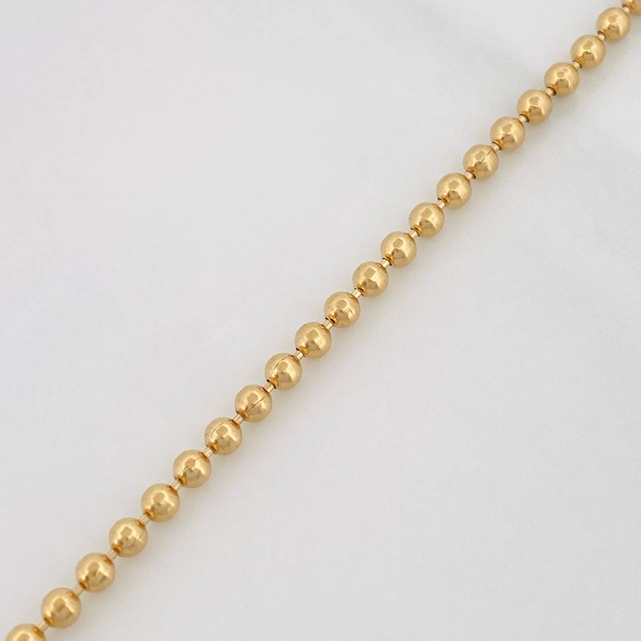 Pulso Militar 4.5g / 20cm / 2.14mm Oro Amarillo 18K