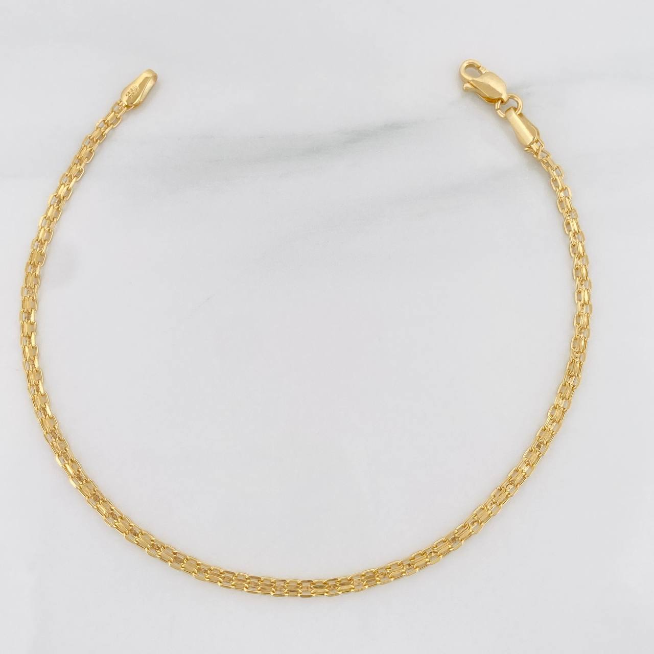 Pulso Chino 1.4g / 19.3cm / 2.14mm Oro Amarillo 18K