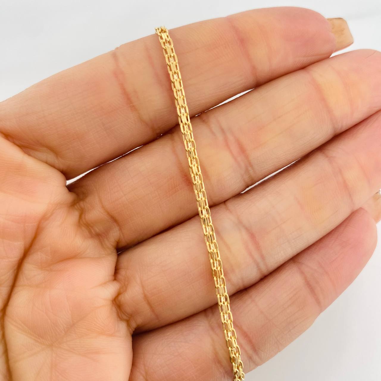 Pulso Chino 1.4g / 19.3cm / 2.14mm Oro Amarillo 18K