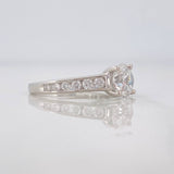 Anillo Solitario Diamantes 1.59qts 3.25g / T7 Oro Blanco 10K