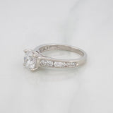 Anillo Solitario Diamantes 1.59qts 3.25g / T7 Oro Blanco 10K