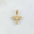 Dije Libelula 0.6gr / 2cm / Cargador Liso Oro Amarillo 18K ©