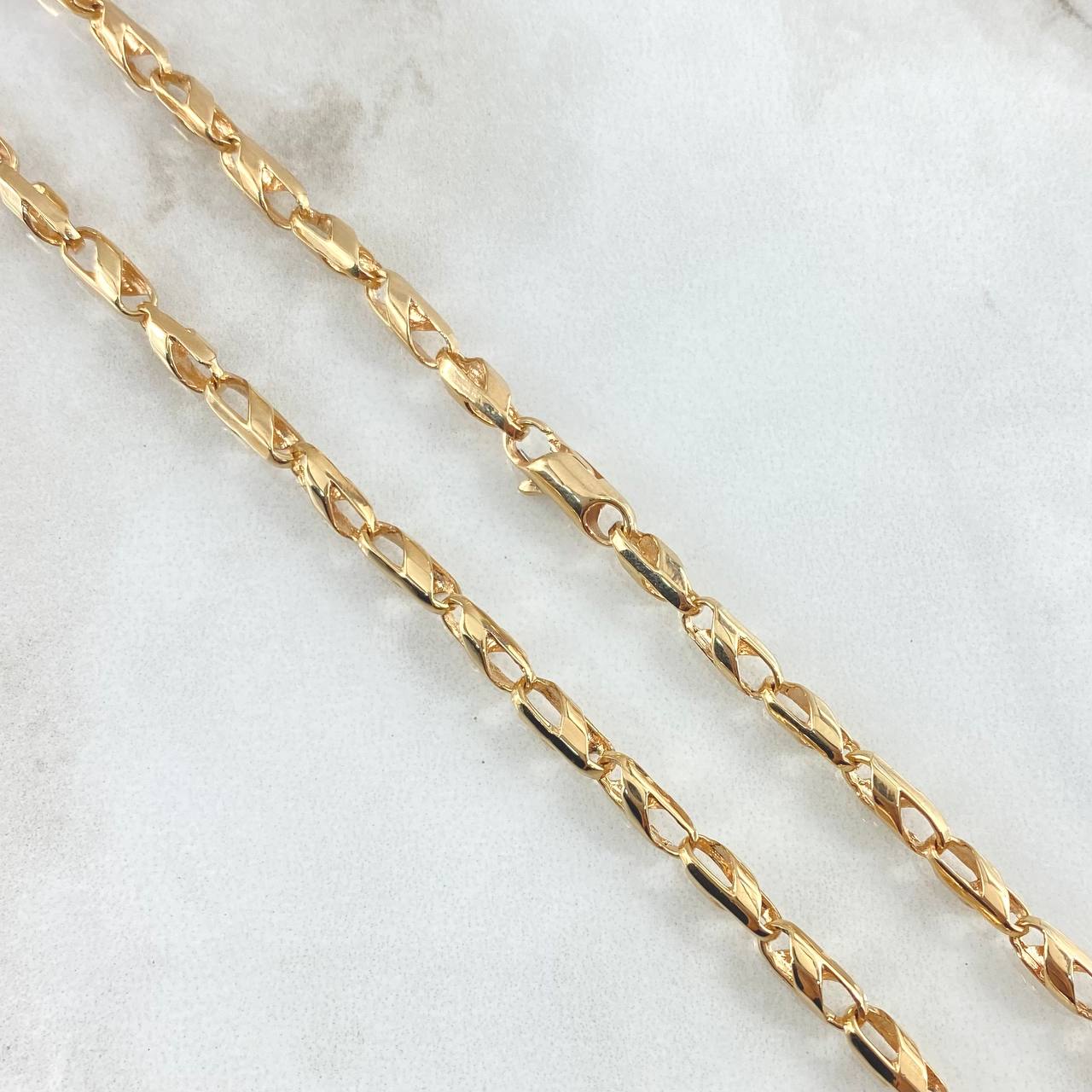 Cadena Espirales Huecas 25.4gr / 70cm / Oro Amarillo 18K ©