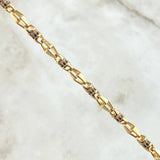 Cadena Granada  47.95gr / 65cm / Circones Blancos Negros Oro Amarillo 18K ©